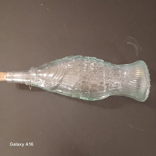 Glass fish bottle