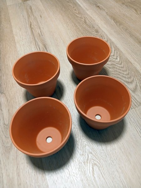 5 inch Terracotta pots new