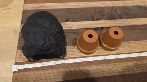 Cichlid Cave & (2) Mini Pots