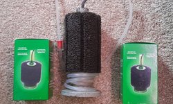 Sponge filters 2 new 1 used