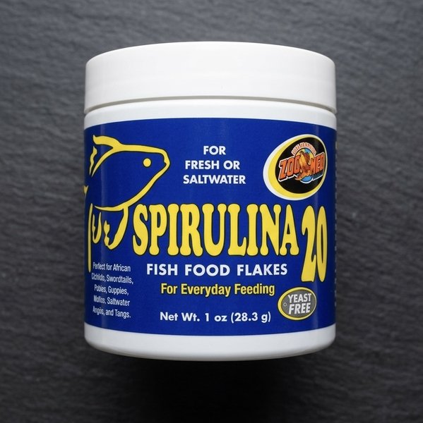 Zoo Med Spirulina 20 Fish Food Flakes (1