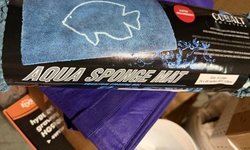 Cobalt aqua sponge mat. Large