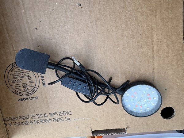 Small clip on tank light