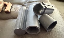 3 PLECO BREEDING CAVES W/ REMOVABLE ENDS