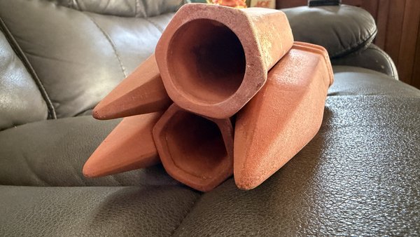 5 CERAMIC PLECO BREEDING CAVES