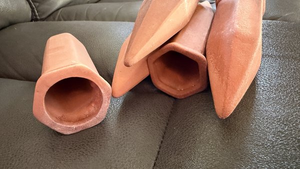 5 CERAMIC PLECO BREEDING CAVES